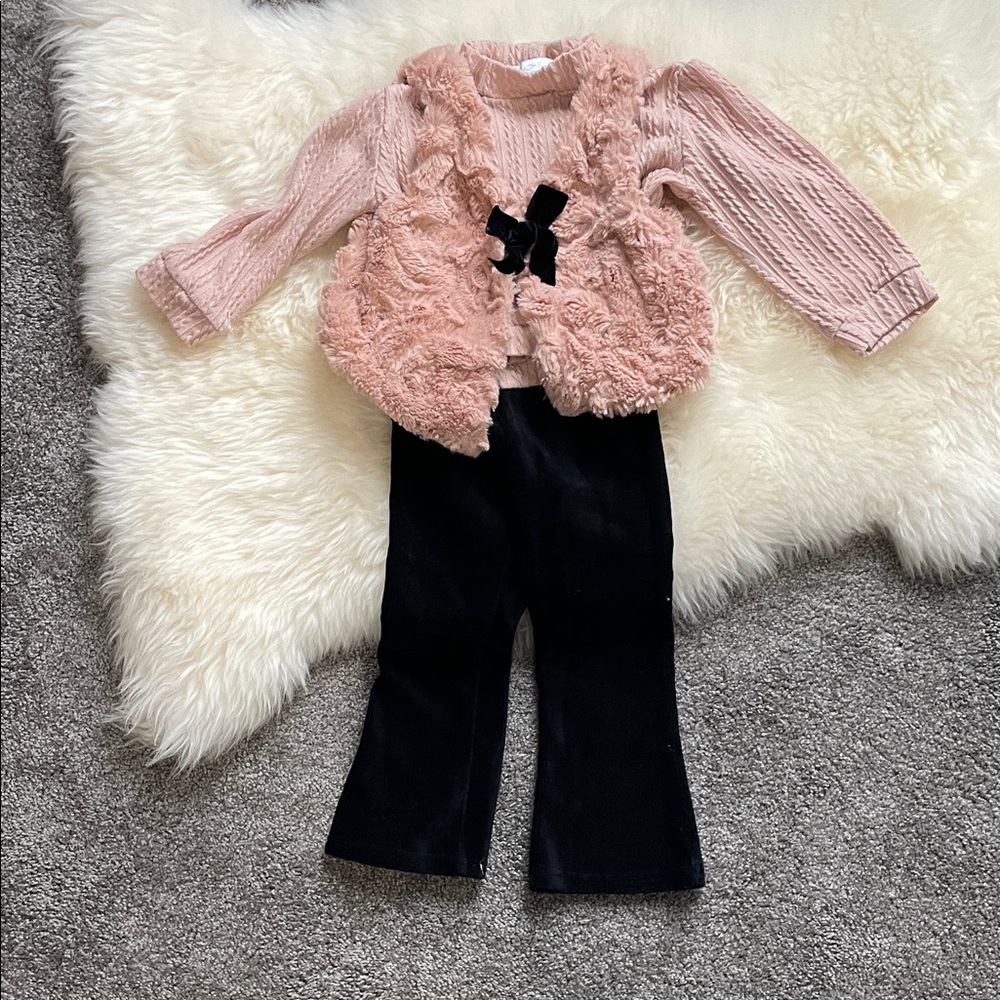 Rachel Zoe Pink and Black Kids Set